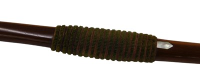 Lot 590 - An early 20thC yew wood archery bow, marked...