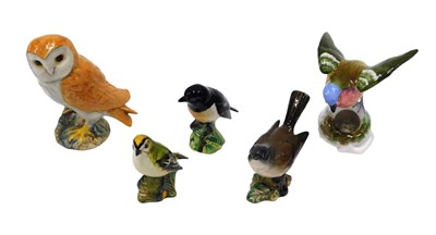 Lot 695 - Various Beswick owls 2026, 13cm high, other...