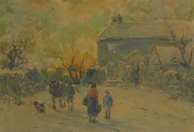 Lot 709 - William Manners (1860-1930). Farmhouse and...
