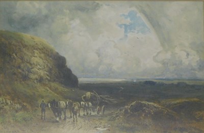 Lot 711 - William Manners (1860-1930). Timber wagon on a...