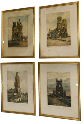 Lot 719 - Marcel Angus (20thC School). Monument etching,...