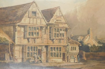 Lot 726 - E Hill Benson (19thC School). Houses at Hythe,...