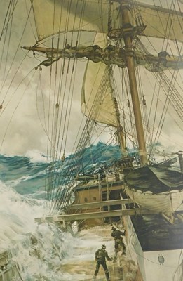 Lot 729 - After Martin Lumsden. The Rising Wind, print,...