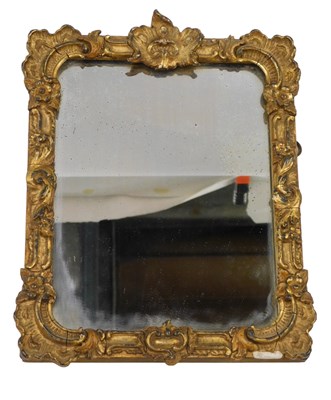 Lot 766 - A 19thC gilt gesso small rectangular wall...