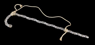 Lot 798 - A 20thC barley twist crystal cane, believed to...