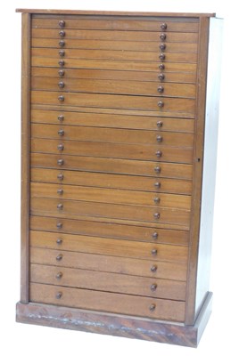 Lot 43 - A 19thC mahogany specimen cabinet, of twenty...
