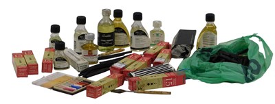 Lot 802 - Various charcoal, Crimson Blake, Rowney, and...
