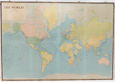 Lot 810 - A Philips Commercial Map of the World, in...
