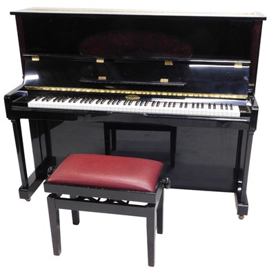 Lot 811 - A Kemble London overstrung upright piano, in...