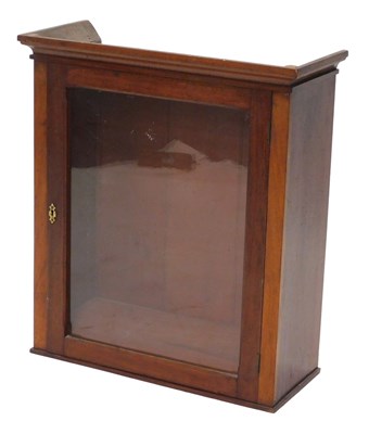 Lot 812 - An early 20thC mahogany hanging cupboard, with...