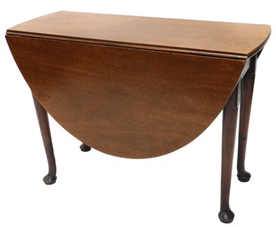 Lot 847 - An early 19thC mahogany D end drop leaf...