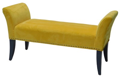 Lot 862 - A modern two seater window seat, in yellow...