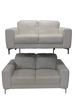 Lot 871 - A two piece lounge suite, comprising two two...
