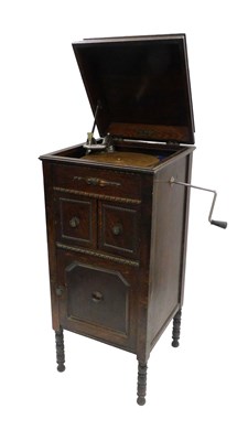 Lot 877 - A mid 20thC Alba freestanding gramophone, in...