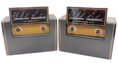 Lot 906 - A 1950s vintage Murphy portable radio, in...