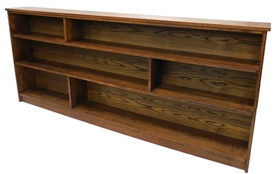 Lot 1066 - A late 20thC oak open bookcase, of rectangular...