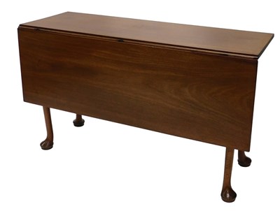 Lot 1067 - A 19thC mahogany drop leaf table, with single...