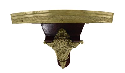 Lot 1083 - A 20thC wall shelf, with gilt metal...