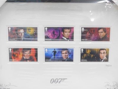 Lot 1097 - A Royal Mail 007 James Bond framed stamp...