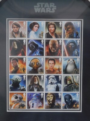 Lot 1099 - A Royal Mail Star Wars stamp set, various...