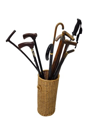 Lot 1140 - Various walking sticks, early 20thC and others,...