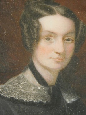 Lot 160 - 19thC English School. Portrait miniature of a...