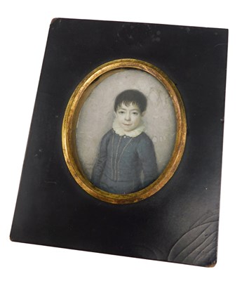 Lot 163 - 19thC School. Figure of a child wearing ruff...