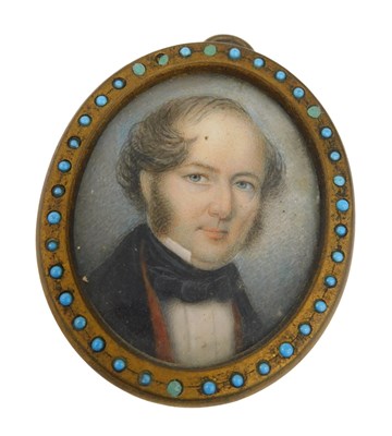 Lot 176 - 19thC English School. Portrait of a gentleman,...