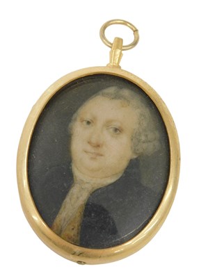 Lot 179 - 19thC English School. Portrait miniature of a...