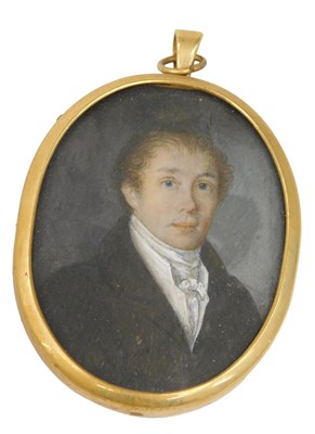Lot 185 - 19thC English School. Portrait of a gentleman,...