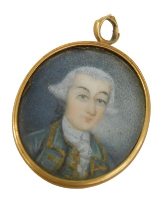 Lot 189 - 19thC English School. Portrait miniature of a...