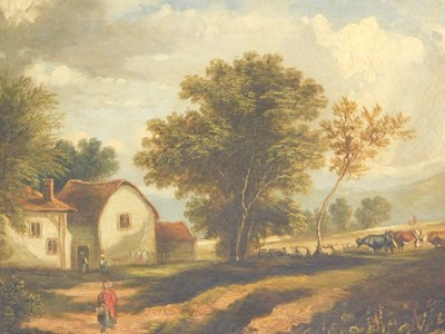 Lot 11 - Robert Hume (1861-1937). A Moorland Cottage,...