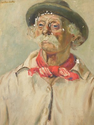 Lot 12 - Walton Smith (19thC/20thC). Head and shoulders...