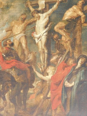 Lot 14 - After Peter Paul Rubens. Christ on the cross...