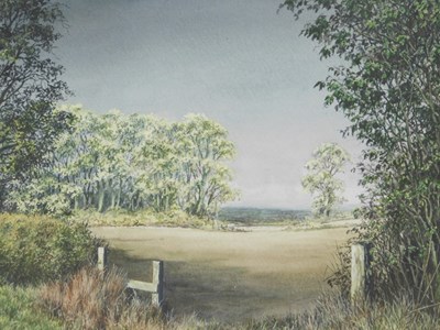 Lot 61 - Eric L Littlewood (b.1930). Summer landscape,...