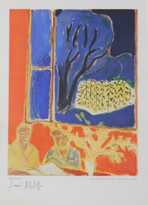 Lot 75 - After Henri Matisse. Deux Filletts Fond Corail...