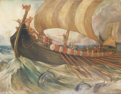 Lot 25 - Frederick Weekes (1833-1920). The Coming of...