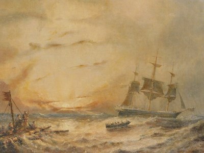 Lot 128 - John Taylor Allerston (1828-1914). Ships and...