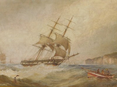 Lot 129 - John Taylor Allerston (1828-1914). Ships on...