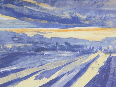 Lot 205 - 20thC School. Abstract scene, mixed media,...
