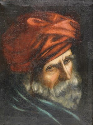 Lot 206 - 19thC School. Portrait of a bearded gentleman,...