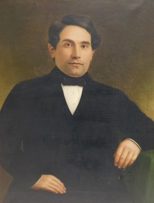 Lot 27 - 19thC English School. Portrait of a gentleman...
