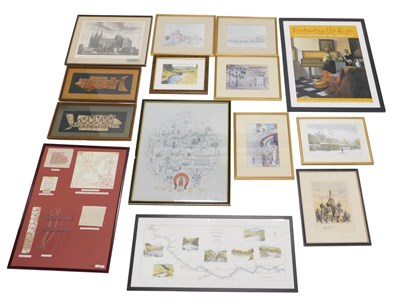 Lot 221 - Various pictures and prints, to include after...