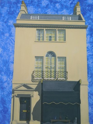 Lot 90 - Manner of Pomeroy. House front, mixed media,...