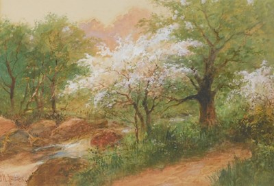 Lot 98 - George Henry Jenkins (1868-1919). Woodland...