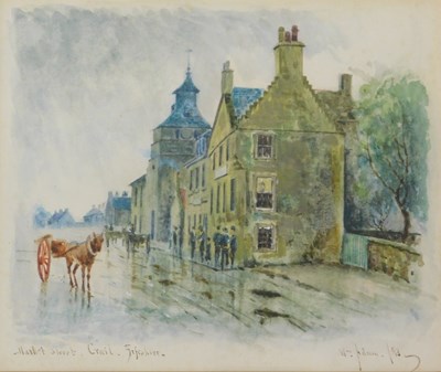 Lot 261 - William Adam (1846-1931). Market street Crail...
