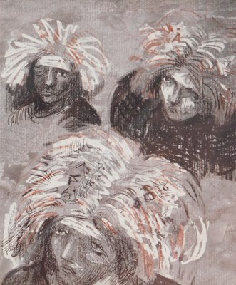 Lot 270 - After Henry Moore. Woman with plaster in her...