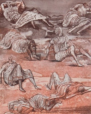 Lot 271 - After Henry Moore. Figure studies 1940-41,...