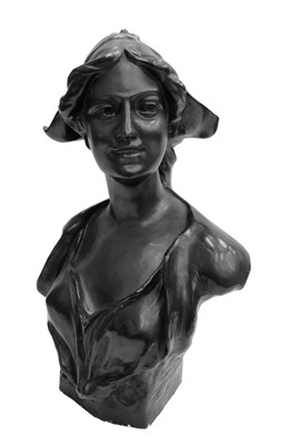 Lot 285 - After Jef Lambeaux. Dame A' La Coiffe, lady...
