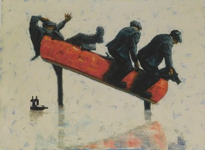Lot 298 - Alexander Miller (b.1960). Cowboys, artist...